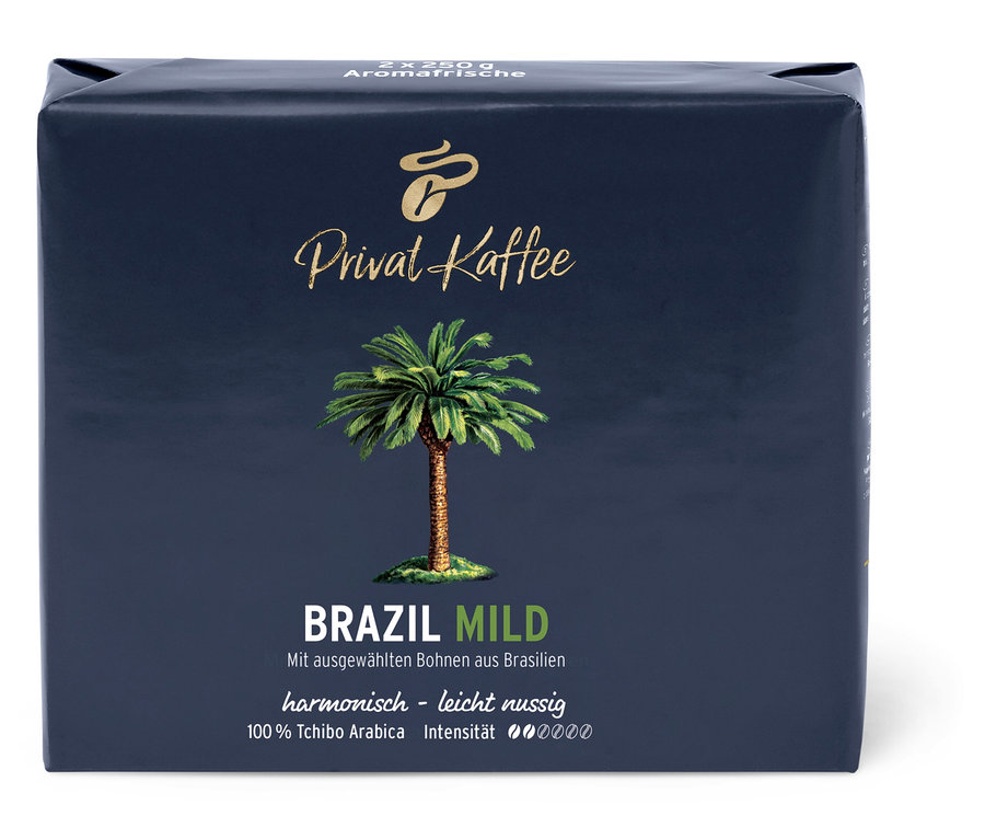 Privat Kaffee Brazil Mild moulu – 500 g