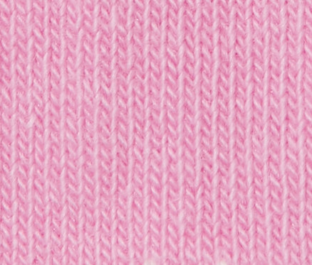 Gros plan d'une chaussette rose avec des motifs de smiley blancs. Paquet de 5 paires de chaussettes.
