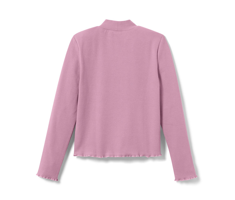 T-shirt violet à manches longues pour enfant.