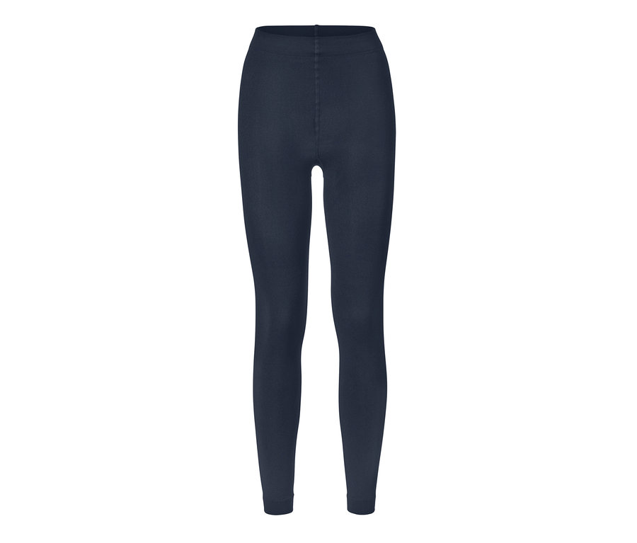 Legging thermique bleu marine.