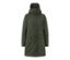 Manteau thermique kaki avec capuche.