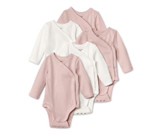 3 x vieux rose, 2 x blanc