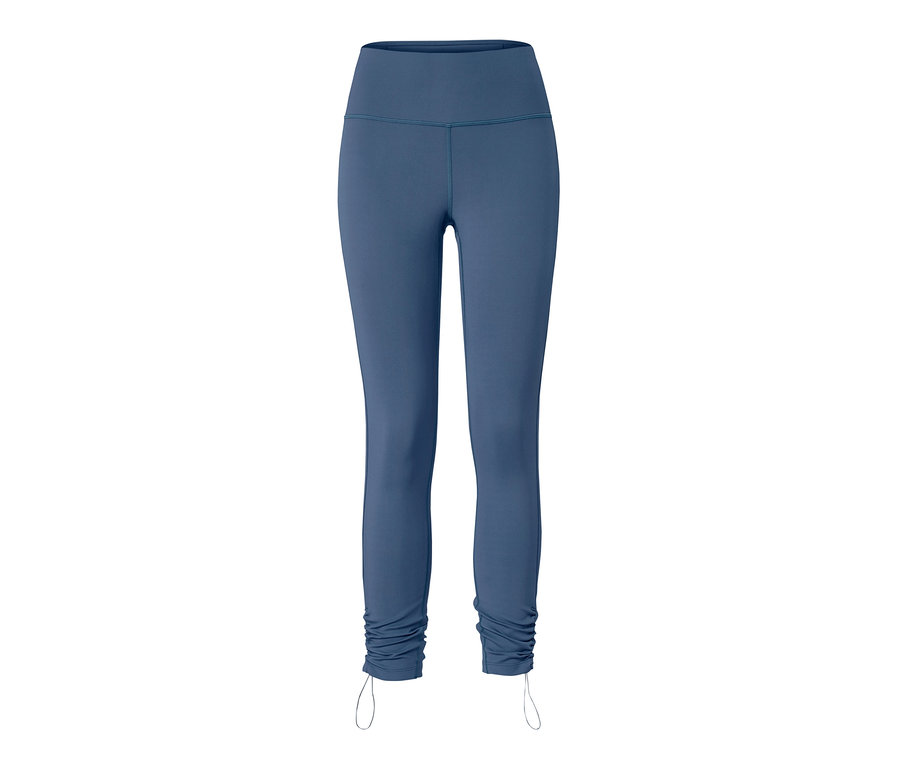 Collant de sport 7/8 bleu.
