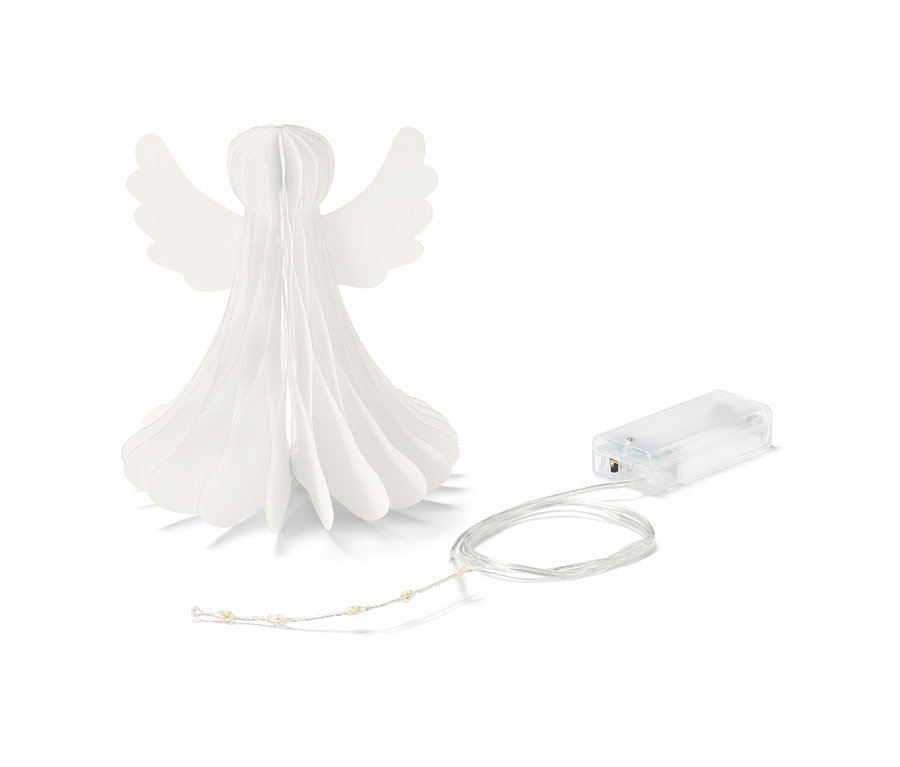 Petit ange de papier à LED.