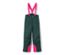 Pantalon de ski pour enfant, vert foncé - Vert foncé avec empiècements roses