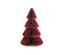 Arbre en papier pliable rouge, de taille moyenne.