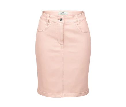 Jupe en jean rose.