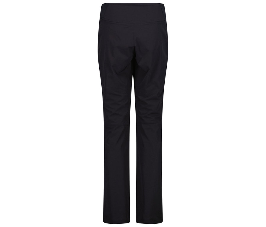 Pantalon noir, photographié de dos.