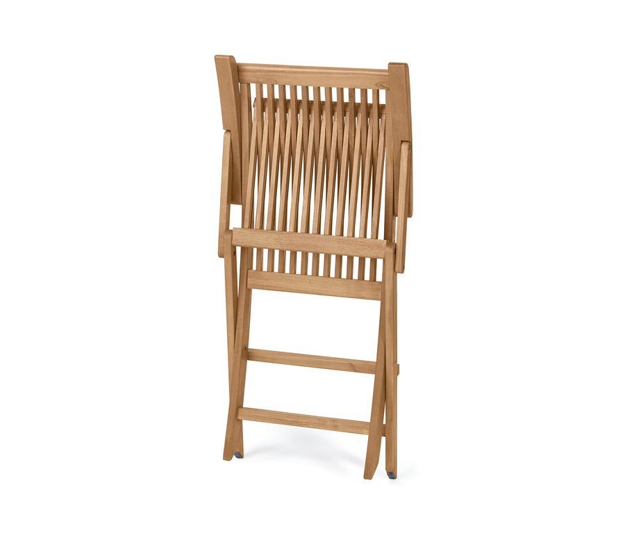 Chaise pliante en bois.