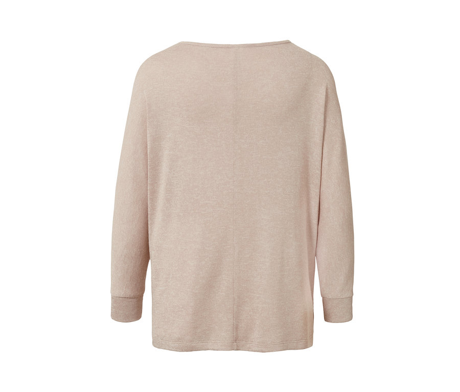 T-shirt beige manches chauve-souris vu de dos.