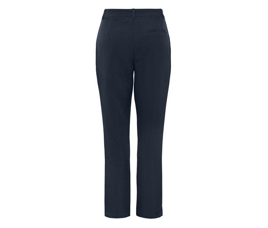 Pantalon tissé bleu marine.