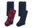 Deux collants enfant à motif losanges.
