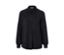 Blouse noire avec patte de boutonnage.