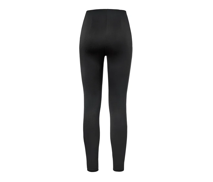 Legging thermique noir vu de dos.
