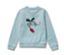 Sweat-shirt bleu clair pour enfant avec intérieur gratté et un dragon.