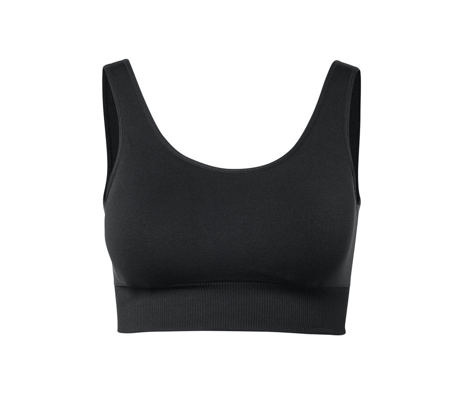 Brassière de sport Seamless noire.
