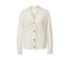Cardigan avec structure tricotée, blanc crème - Blanc crème