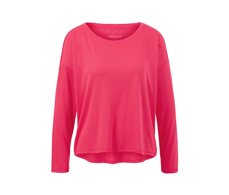 T-shirt de sport 2 en 1 rose vif.
