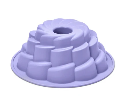 Moule à kouglof à fleurs violet.