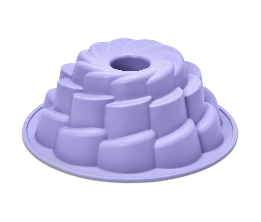 Moule à kouglof à fleurs violet.