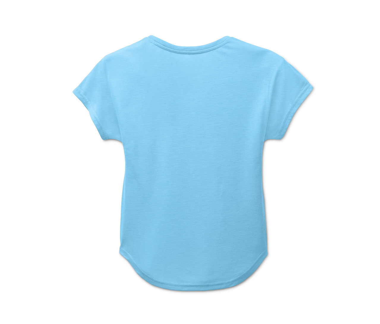 T-shirt fonctionnel bleu clair à manches courtes pour filles.