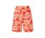 Un short rouge en jersey imprimé.