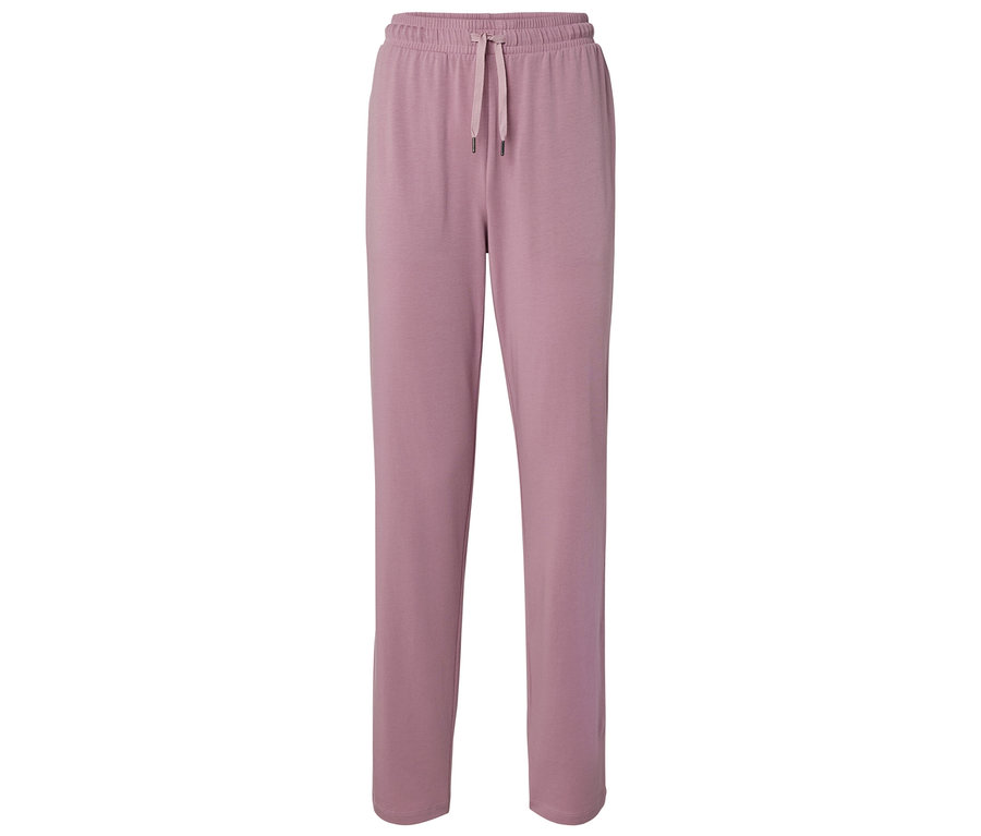 Pantalon de survêtement rose avec cordon de serrage à la taille.