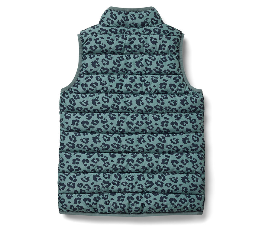 Veste matelassée pour enfants avec motif léopard.
