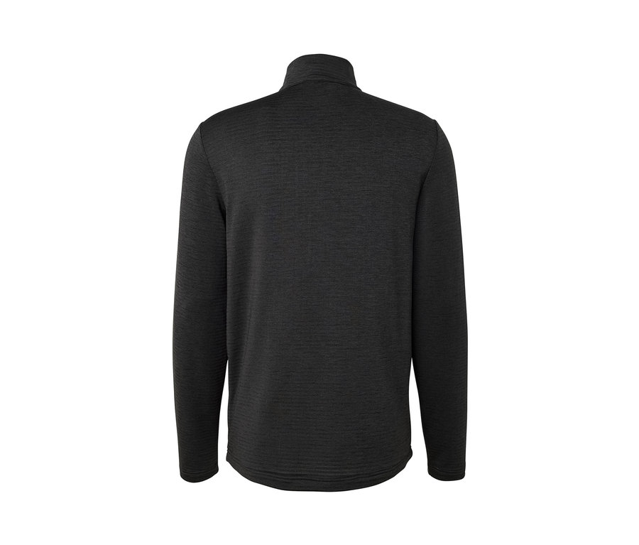 Chemise fonctionnelle outdoor anthracite à manches longues vue de dos.