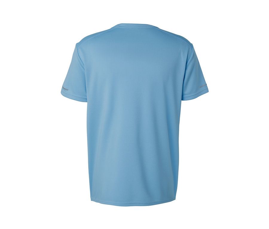T-shirt fonctionnel bleu clair vu de dos.