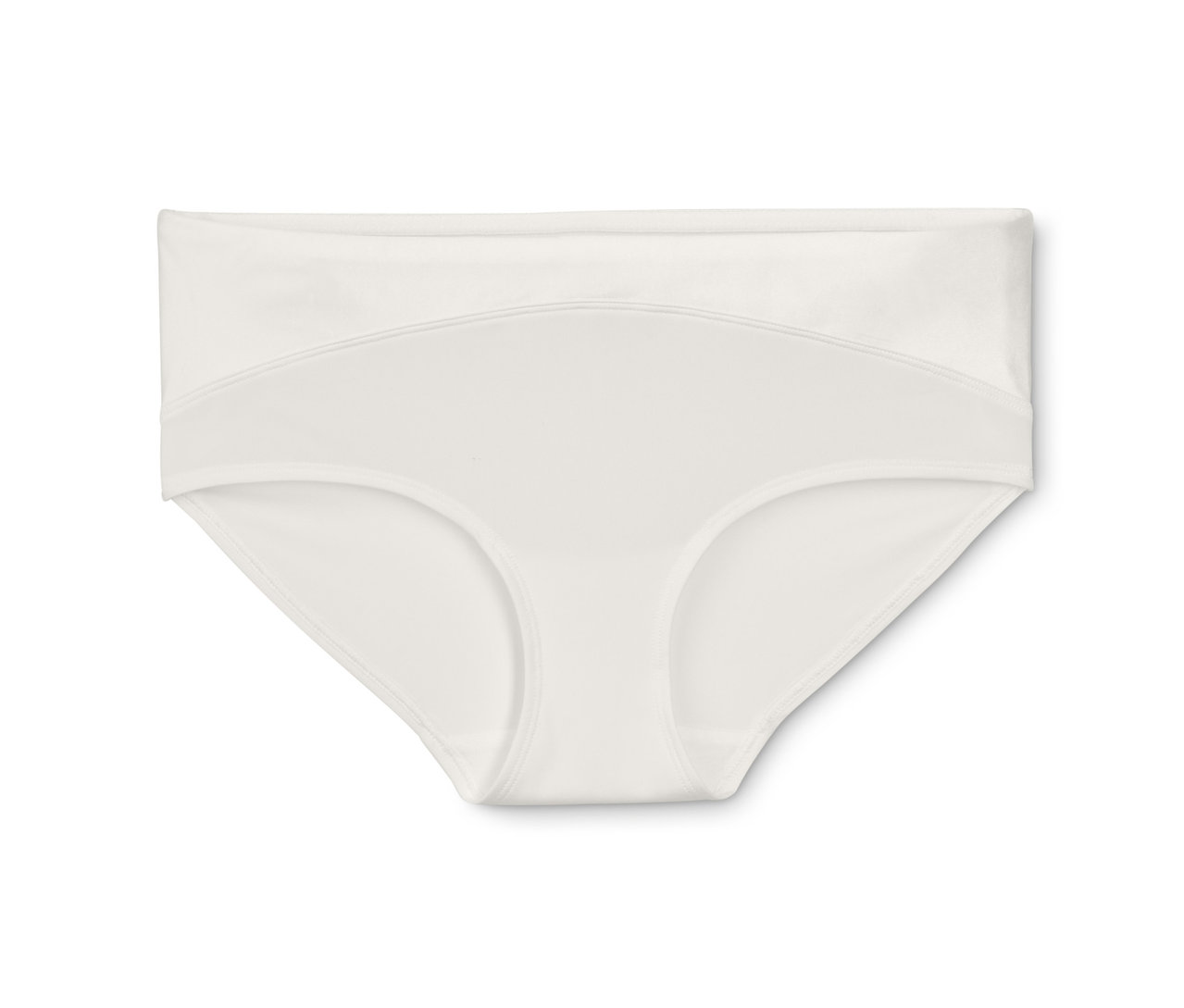 Une culotte crème (ensemble de 2) sur fond blanc.