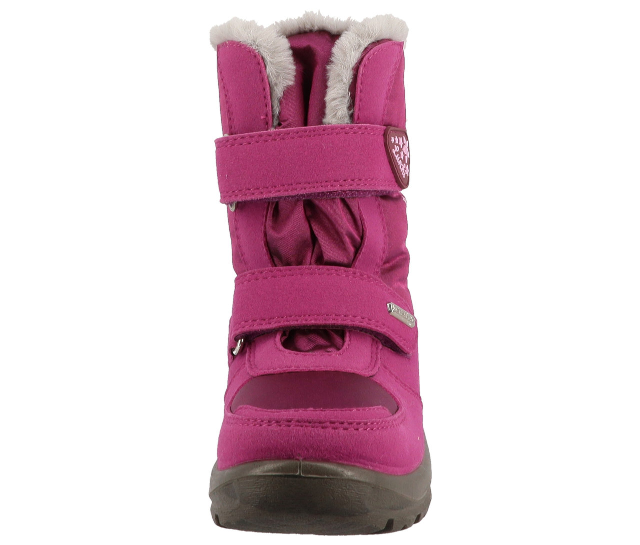 Botte d'hiver rose LURCHI »Kasandra-SYMPATEX« avec doublure en fourrure et fermeture velcro.