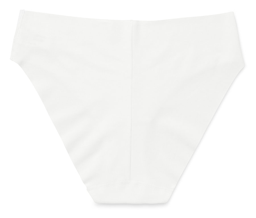 Détail d'une culotte blanche pour femmes.