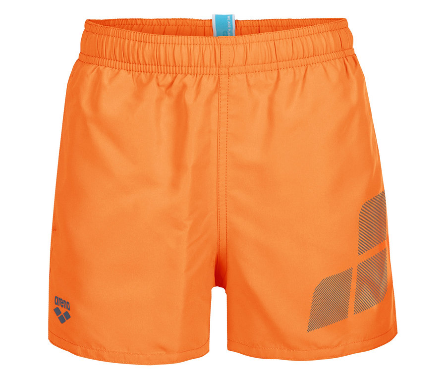 Short de bain orange avec logo Arena.