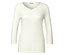 Maillot 3/4 blanc avec détail bouton Street One.