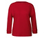 T-shirt rouge avec détails côtelés Street One.