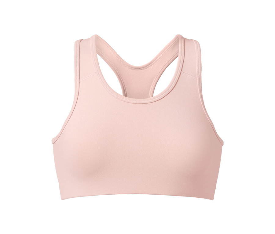 Brassière de sport rose.