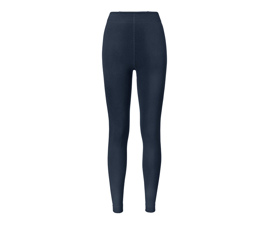 Legging thermique bleu foncé.