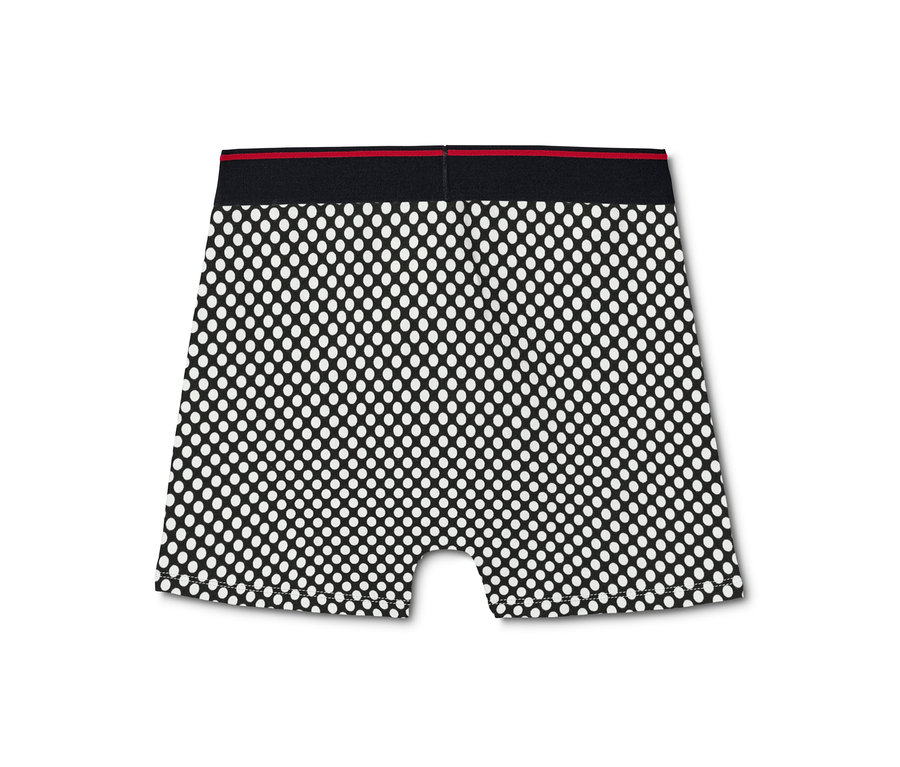 Gros plan sur un boxer gris à imprimé intégral faisant partie d'un ensemble de 2.