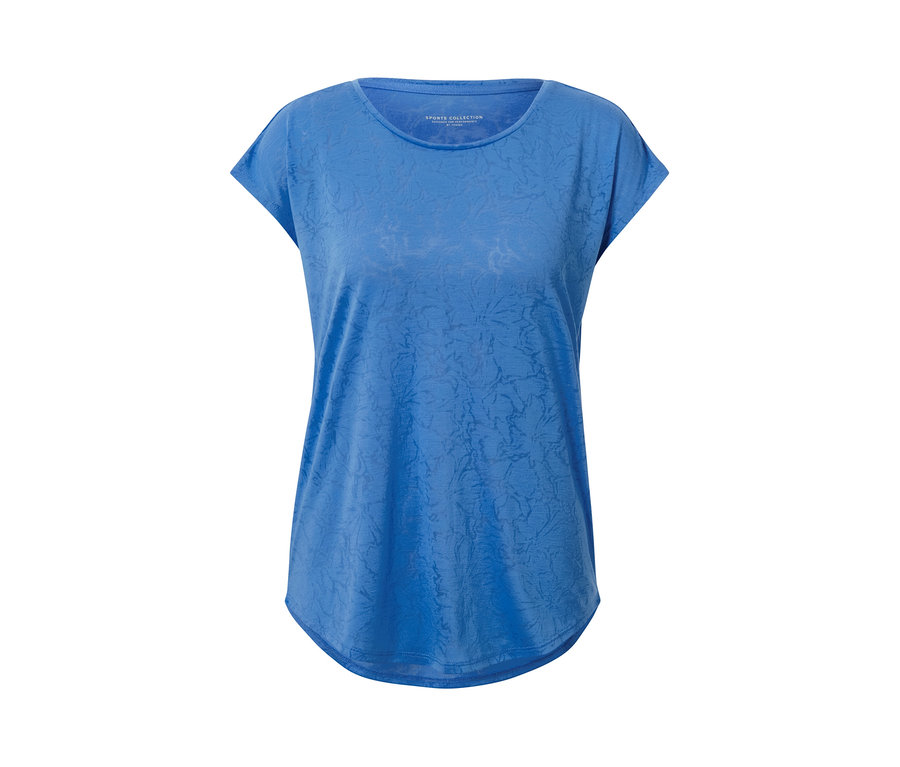 T-shirt de sport bleu.