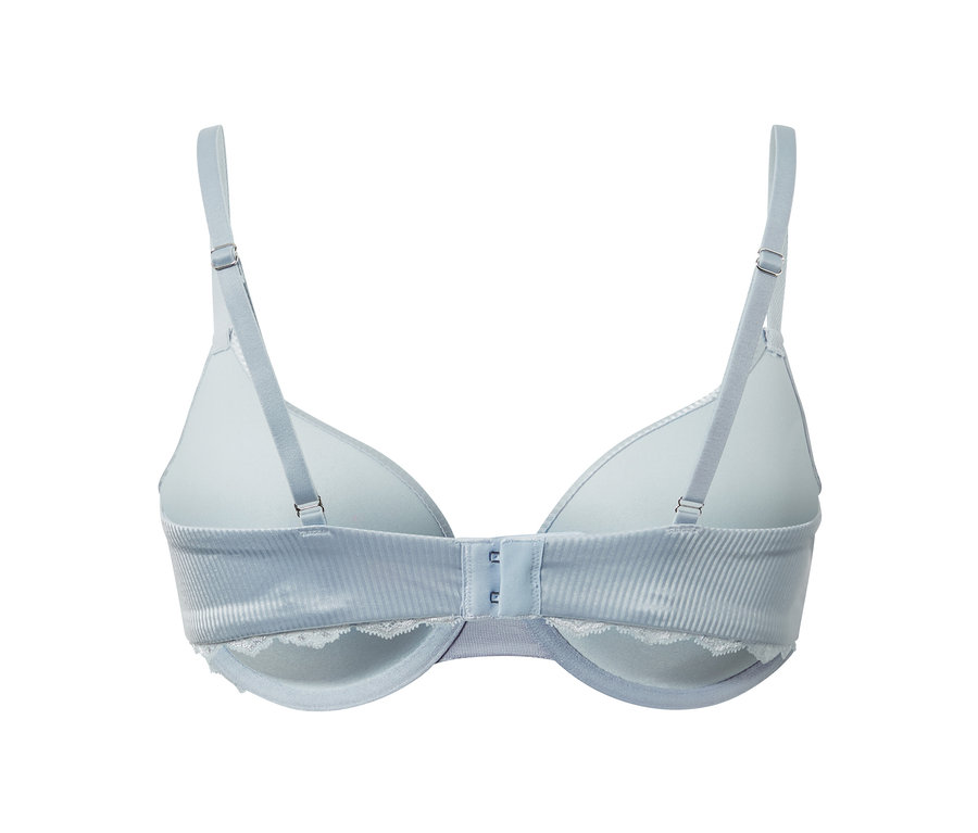Soutien-gorge à coques bleu clair, vue arrière.