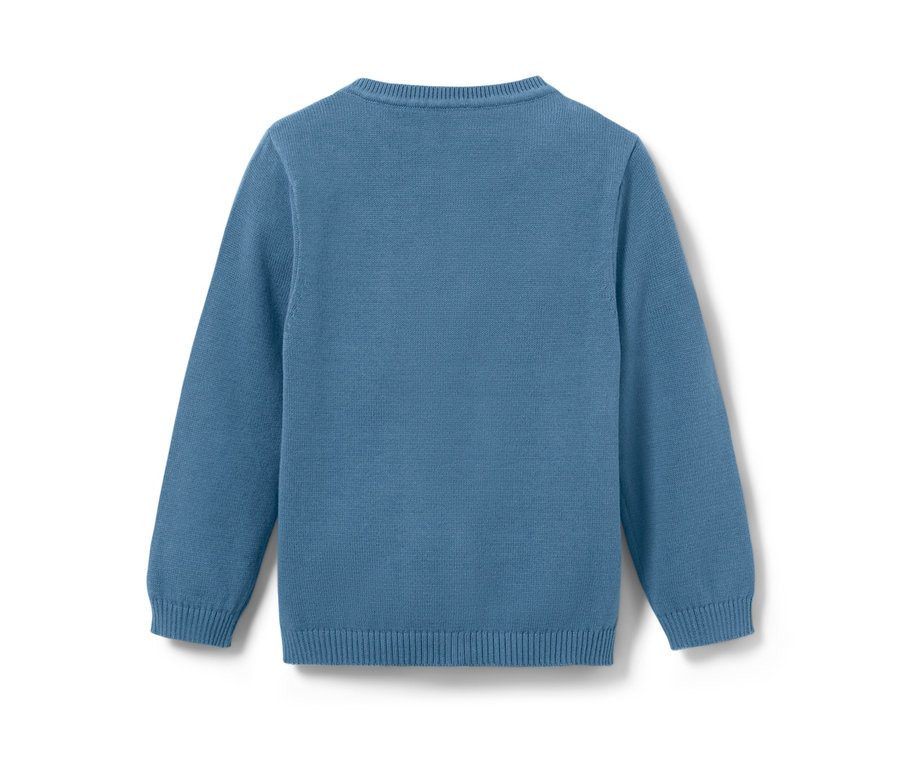 Veste en maille bleu clair pour tout-petit.
