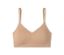 Gros plan d'une brassière invisible SCHIESSER avec coussinets, beige.