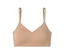 Brassière invisible SCHIESSER beige avec coussinets et fines bretelles.