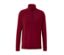T-shirt fonctionnel thermique rouge à manches longues avec fermeture éclair noire.