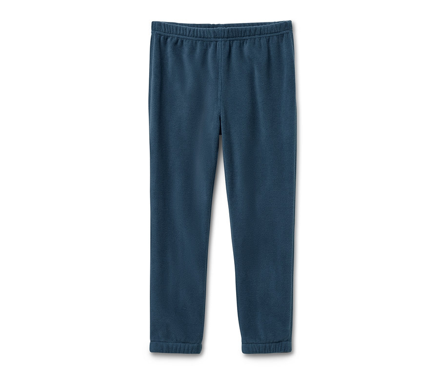 Un pantalon en polaire bleu marine pour enfant.