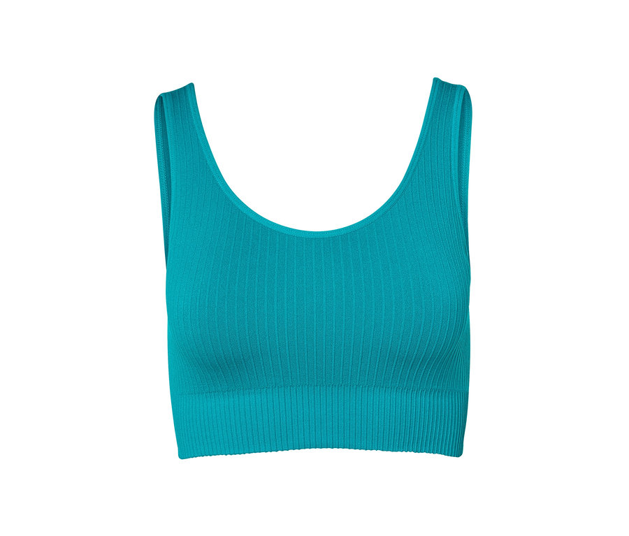 Brassière de sport Seamless turquoise.