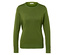 Pull vert à manches longues avec boutons aux poignets.