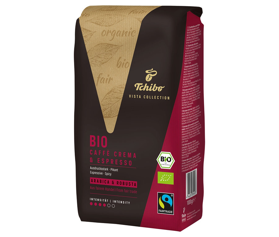 Paquet de café Vista Collection Bio Caffé Crema & Espresso.