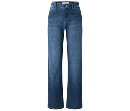Angels Jeans « Liz » jambes larges, bleu moyen usé